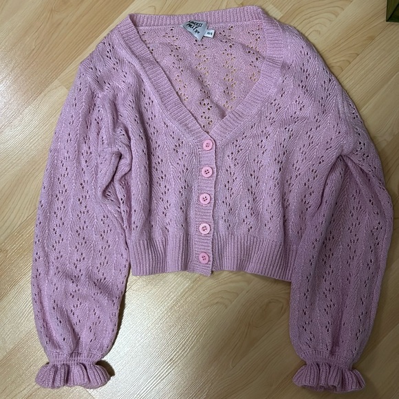 Princess Polly LYRIC CROPPED CARDIGAN PINK XS/S - Picture 5 of 7